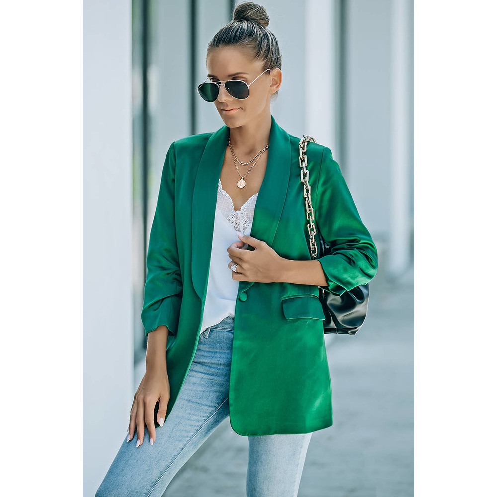 ❌SOLD❌NWT VICI One-Button Gathered Sleeve Blazer - Picture 5 of 5